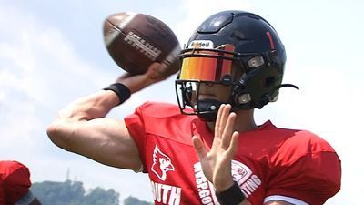Image for story: First practice held ahead of North-South All-Star Football Classic