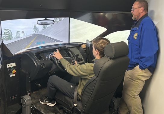Image for story: DUI simulator makes stop at Hurricane High School