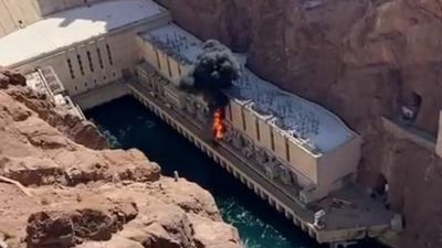 Image for story: No injuries after transformer catches fire at Hoover Dam