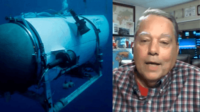 Image for story: Man recalls his 1996 Titanic expedition as submersible tragedy unfolds