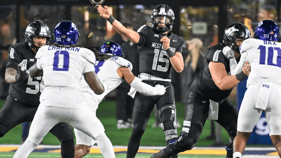 Image for story: WVU freshman QB Scotty Fox shines despite 23-17 loss to TCU