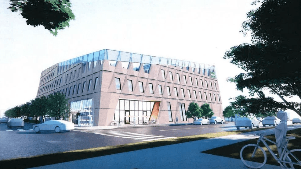 Image for story: New traffic patterns, closures underway at site of future Marshall cybersecurity facility